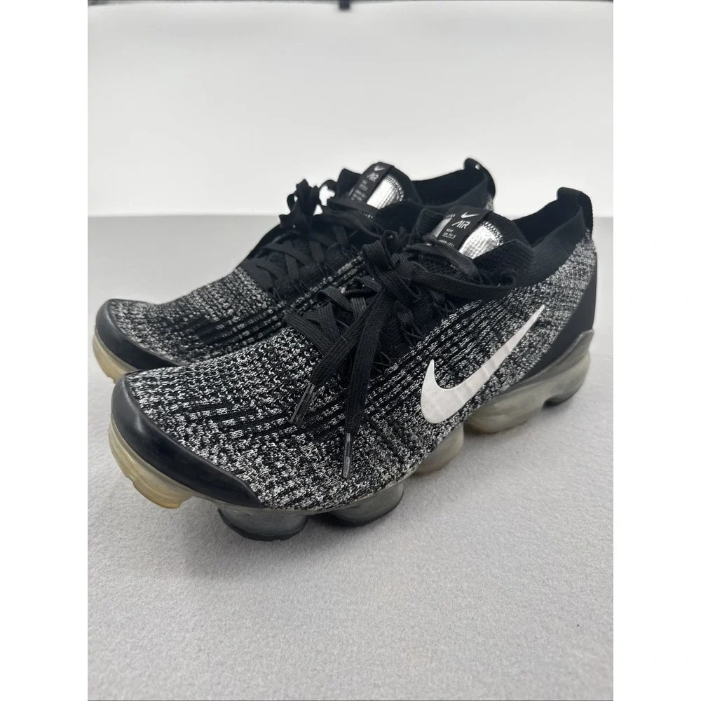 Nike‎ Air VaporMax Flyknit 3 Running Shoes Mens 13 Oreo Black/White Training Gym